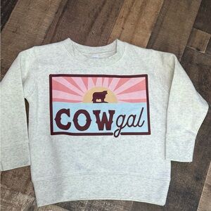 Cowgal Kids Sweatshirt - Cream